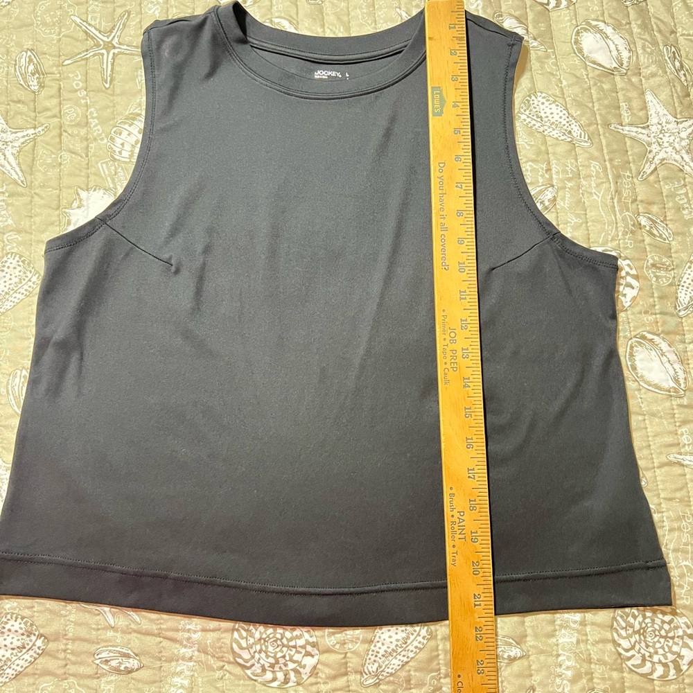 Black and White Jockey Sleeveless Tops - Picture 5 of 8